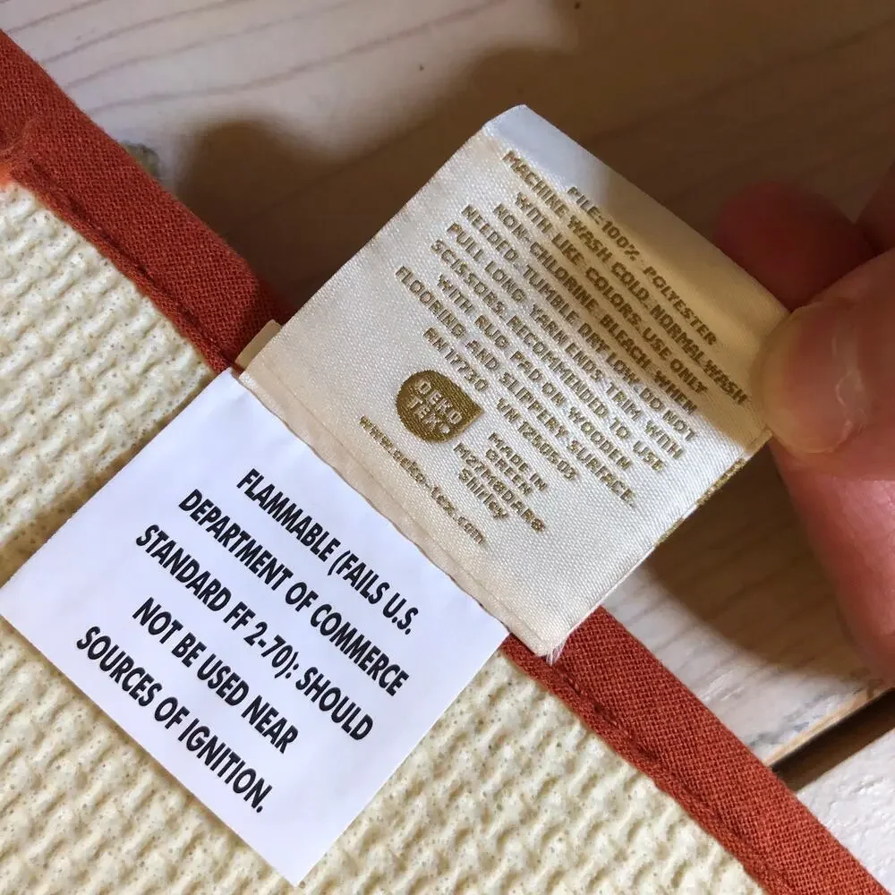 Threshold NWT Thankful Bath Rug Rust 17